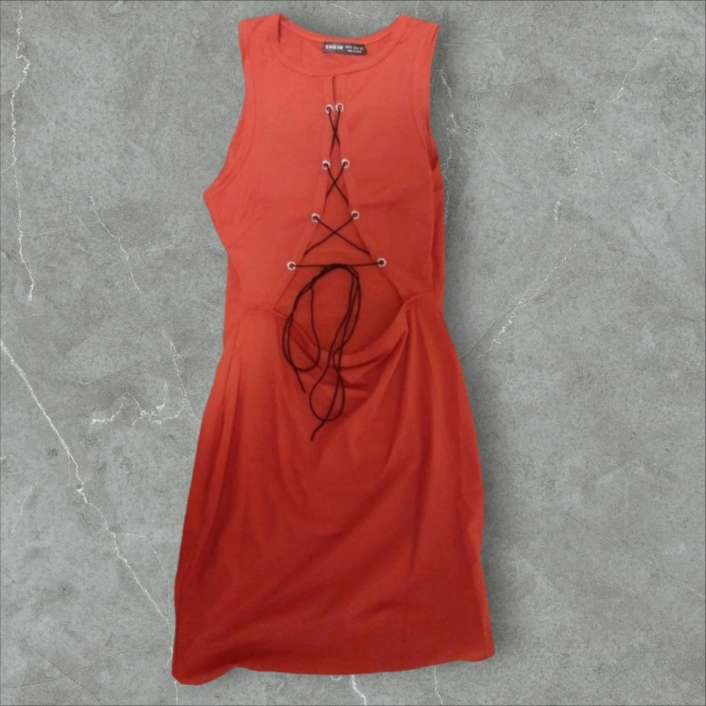 3/$35 Lace Up Front Bodycon Dress